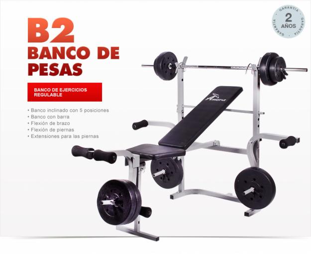 Banco de pesas musculacion