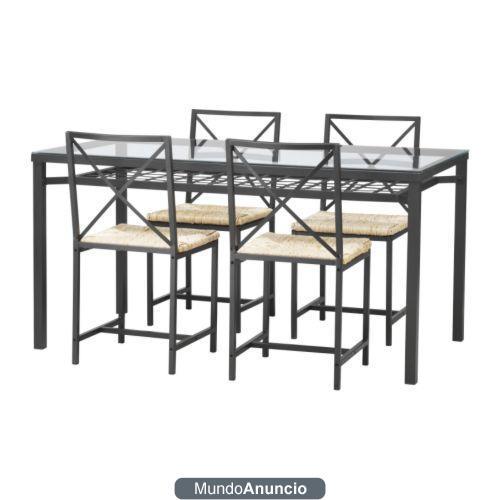 vendo mesa estructura metalica con cristal mod grana 70 euros