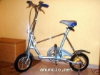 BICICLETA PLEGABLE PLATEADA Y AZUL NUEVA - mejor precio | unprecio.es