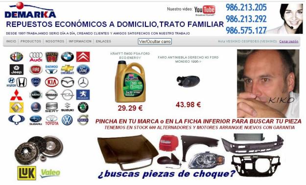 DEMARKA PIEZAS ECONOMICAS A DOMICILIO 986213205