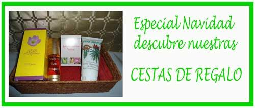 Cestas navidad de cosmética natural