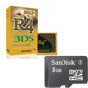 Cartucho R4 GOLD,NINTENDO 3DS,con + de 150 juegos( 8 gigas)