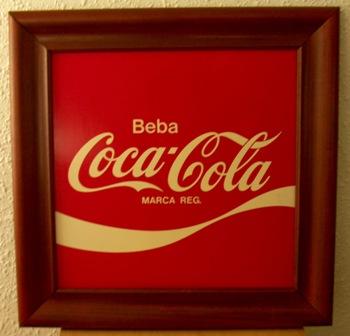 PLACA METÁLICA COCA-COLA