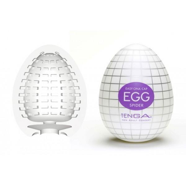 Tenga Egg Spider Huevo Masturbador Lila NOVEDAD