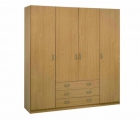 Armario de 4 puertas + 3 cajones - mejor precio | unprecio.es