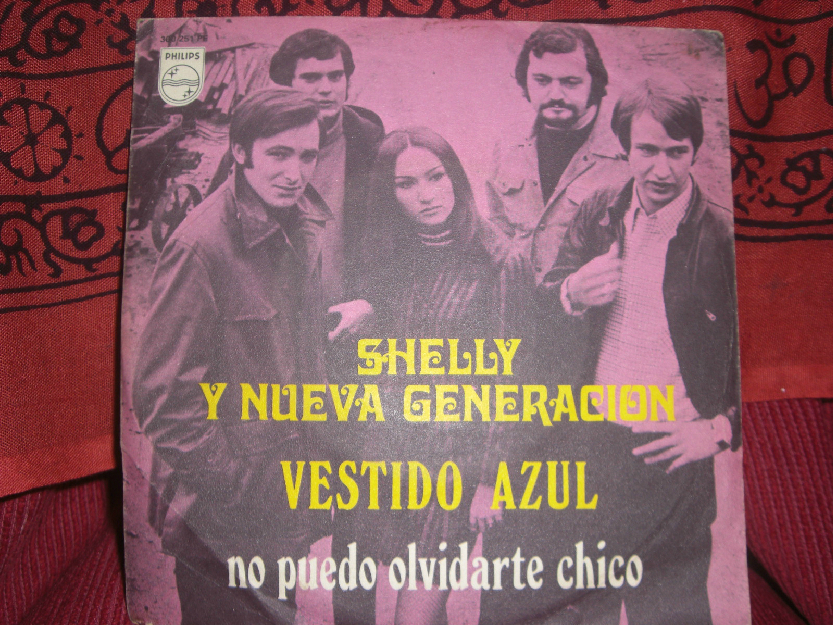 Disco vinilo shelly y la nueva generacion. vestido azul