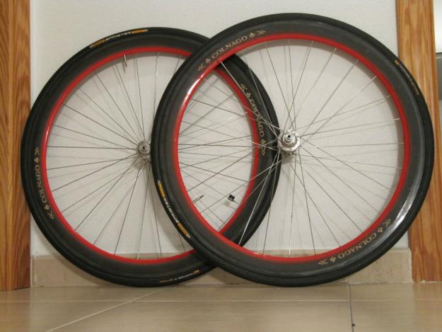 Ruedas carbono Colnago Ferrari Originales bujes Campagnolo Record