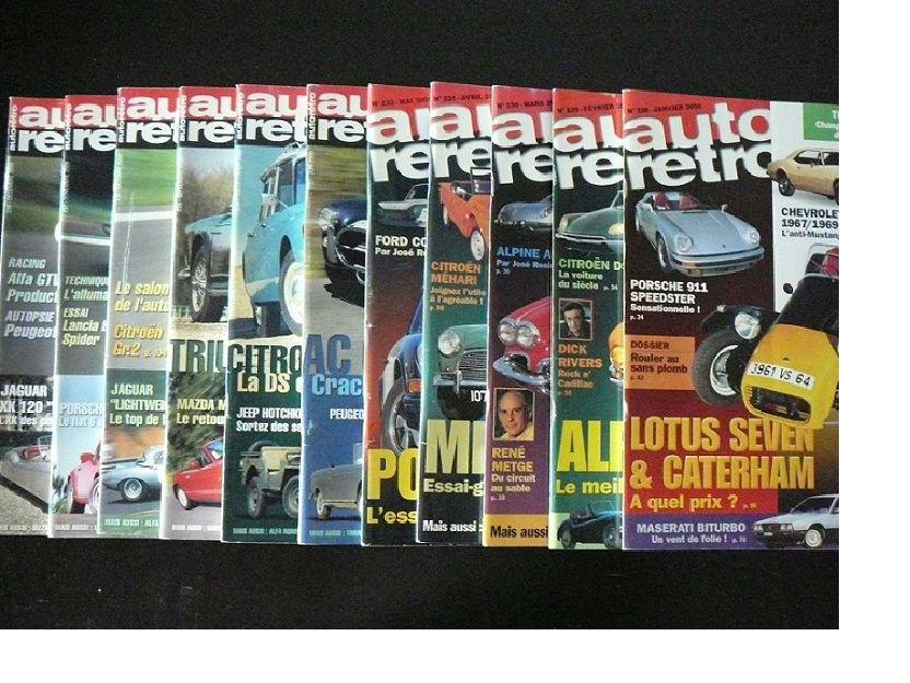 Revista automovilismo clásico en francés