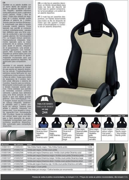 ASIENTO RECARO SPORTSTER CS NUEVO