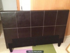 Cabezal de piel para cama de hasta 150 cm. Color chocolate. - mejor precio | unprecio.es