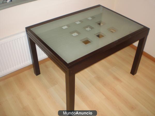 Mesa comedor de diseño (120x90cm,extensible a 240)