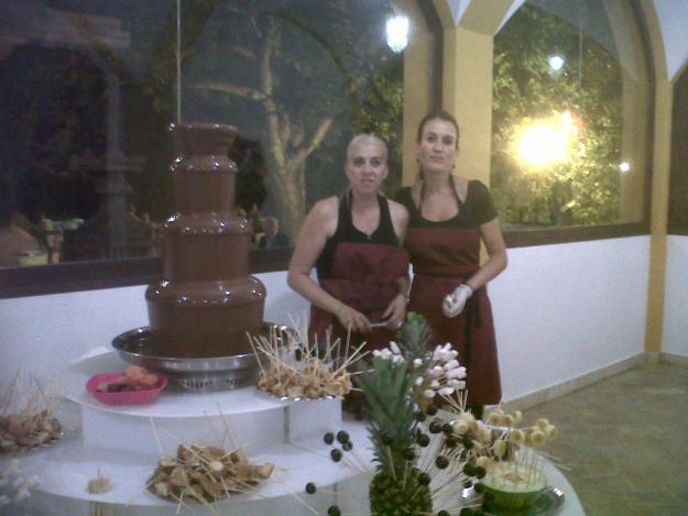 Fuentes de chocolate y Dj. Animador