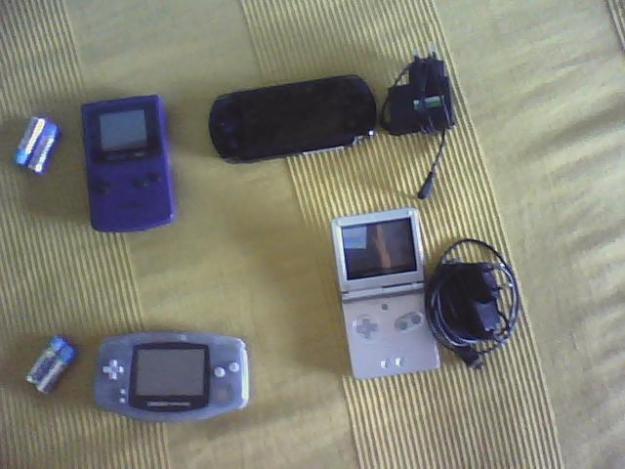 Vendo consolas gameboy color, gameboy advance, gameboy advance sp y psp 3000