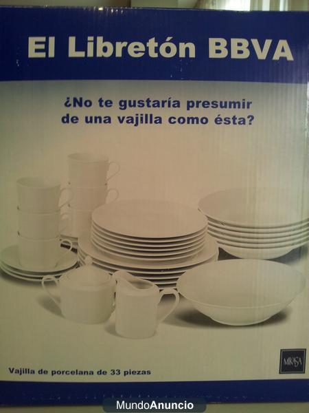 ajilla BBVA, 33 piezas porcelana blanca - Madrid Se vende vajilla BBVA, 33 piezas porcelana blanca sin usar embalada en