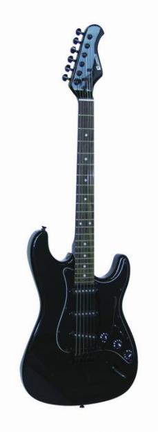 Guitarra electrica Dimavery ST-203 E-Guitar, gothik-negro