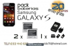 PACK 2 BATERIAS+1 CARGADOR SAMSUNG GALAXY S , S PLUS - mejor precio | unprecio.es