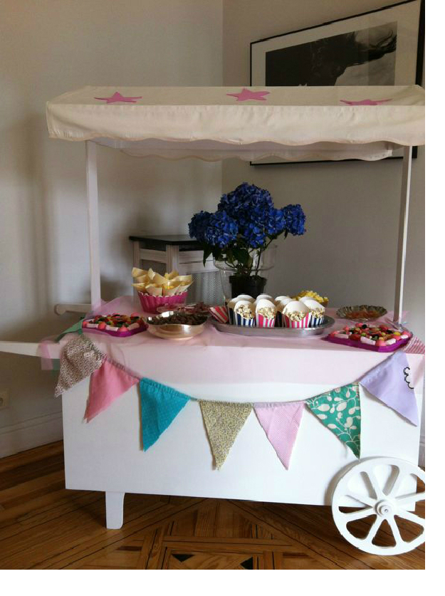 Alquier carro dulce, chuches, candy bar