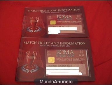 2 tickets champions league final rome 2009 may 27