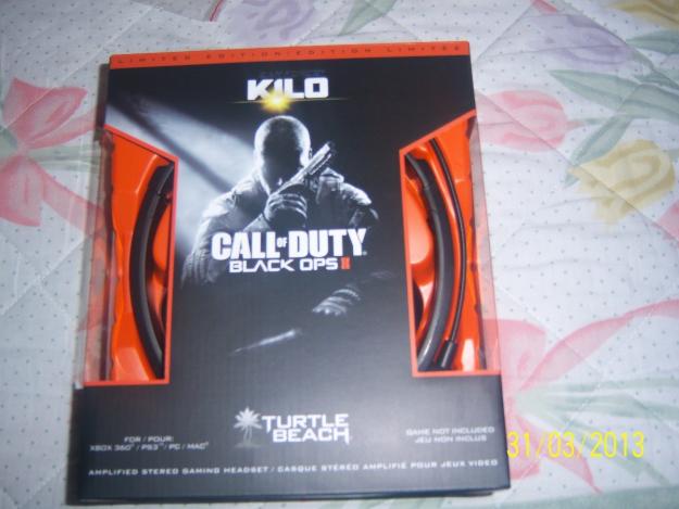 Auriculares cod black ops ii earforce kilo ps3 /xbox 360/ pc