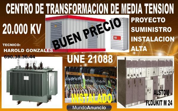 CENTRO DE TRANSFORMACION DE MEDIA TENSION 20/50/125 Kv