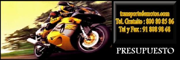 TRANSPORTAMOS MOTOS POR TODA ESPAÑA