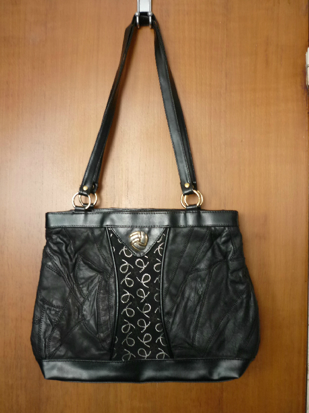 Bolso piel negro