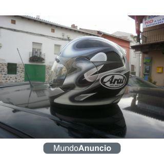 casco de moto arai condor+visera plateada 250€