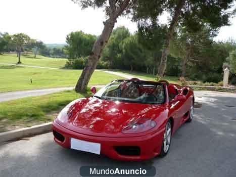 FERRARI F 360 SPIDER CABRIOLET 3.6I V8 400CV A 8500 rpm, AÑO 17/5/2002, KM 43.250,VELOCIDAD MAXIMA 293, CAMBIO SECUENCIA