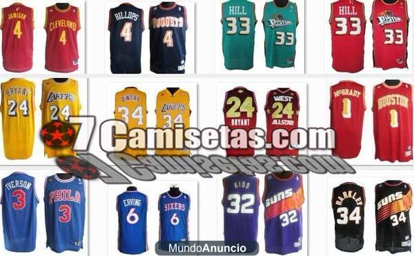venda por mayor NBA camisetas :ALL STAR Chicago Bulls LA Lakers Magic Philadelphia76ers camisetas de WWW.7CAMISETAS.COM