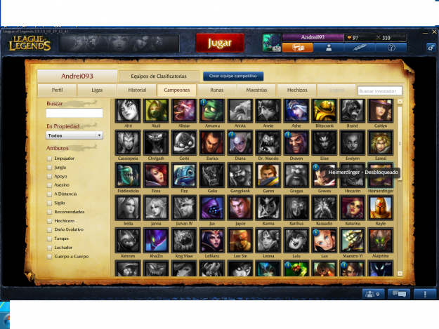 Vendo cuenta League of Legends