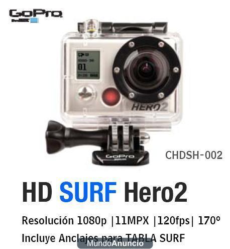 GoPro HD Hero2 SURF, OUTDOOR y MOTORSPORT 298€ (IVA incl.)