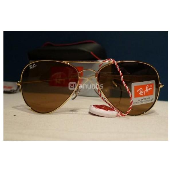 Ray-ban Aviador 3025 Montura Dorada y Lente Marron.REBAJAS