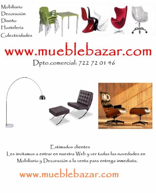 Sillas y mesas baratas en mueble bazar