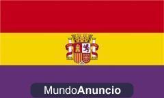 BANDERA II REPUBLICA ESPAÑOLA con escudo