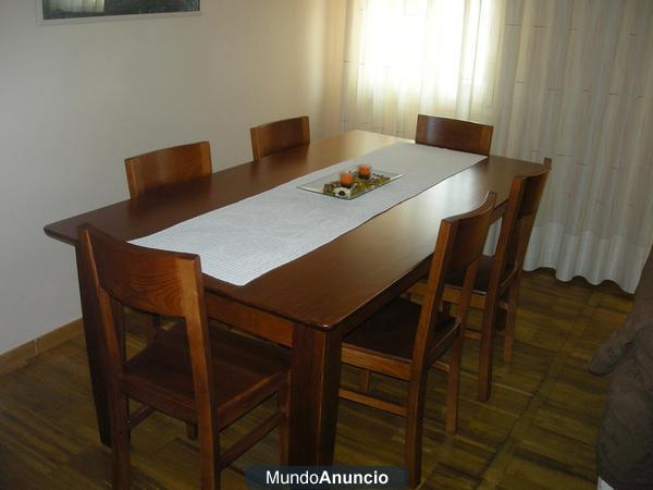 Mesa comedor + 6 sillas + buffet