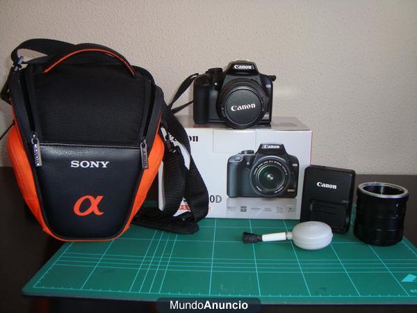 Vendo Canon EOS 1000D + 18-55 IS + Accesorios