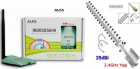 Adaptador Wifi Alfa N 2000mW Awus036NH + Antena Yagui 25 Dbi - mejor precio | unprecio.es