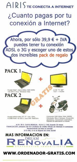 Llévate 1 Portátil GRATIS + TV LCD 32” con Airis