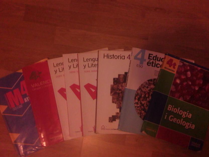 Vendo libros 4ºESO