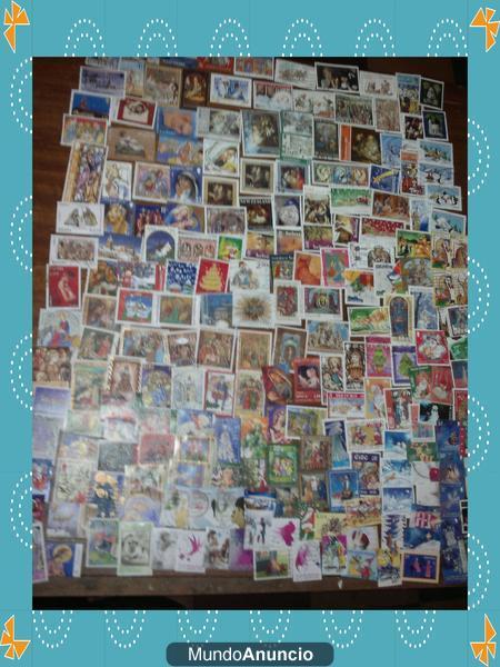 vendo lote de 815 sellos usados lavados del tema navidad