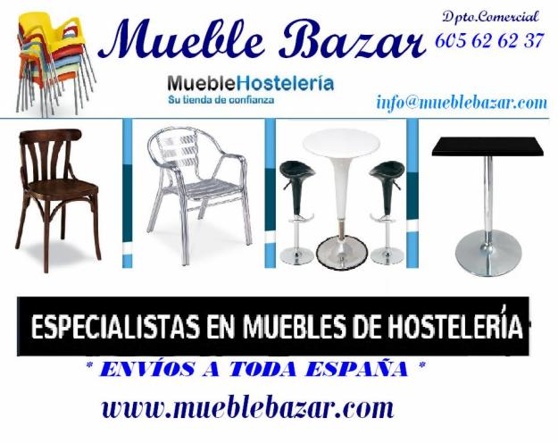 Mobiliario Hosteleria, Mesas, Sillas  y Taburetes de Bar y Restaurante en Mueble Bazar.com