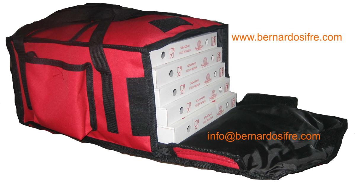 Bolsa cajon pizza con chasis rigido para el reparto a domicilio bs/bolsa17