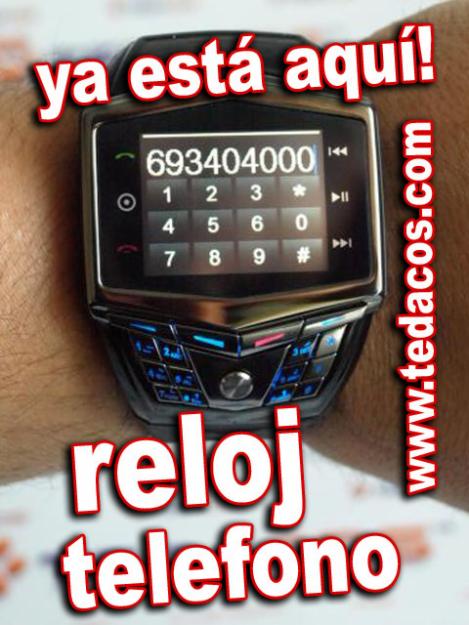 TELEFONO RELOJ MOVIL DE PULSERA PDA TACTIL BLUETOOTH MP4 TEDACOS / WATCH PHONE