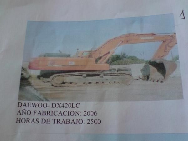 REBAJADA DE 175000 A95000 DAEWOO -DX 420 LC AñO 2006 2500 HORAS