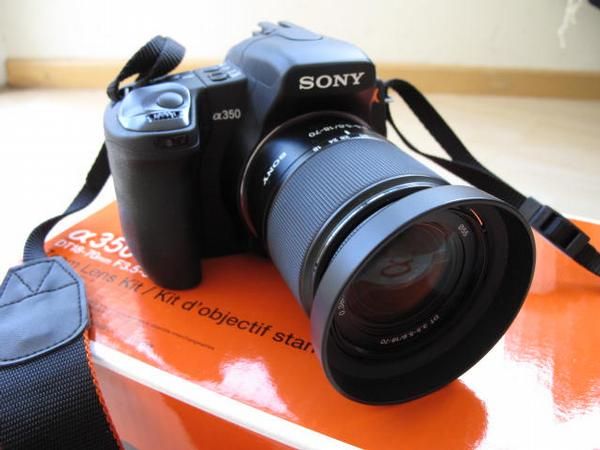 Camara Sony Alpha 350 + Completisima con Teleobjetivo y Accesorios