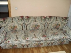 Sofa tres plazas en tela floreada - mejor precio | unprecio.es