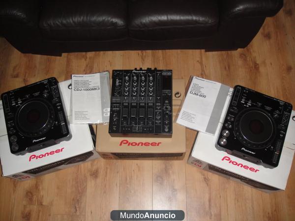 para la venta 2x Pioneer CDJ 1000mk3 +Un DJM 800