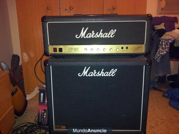 Marshall JCM 800 + Pantalla Marshall 2x12