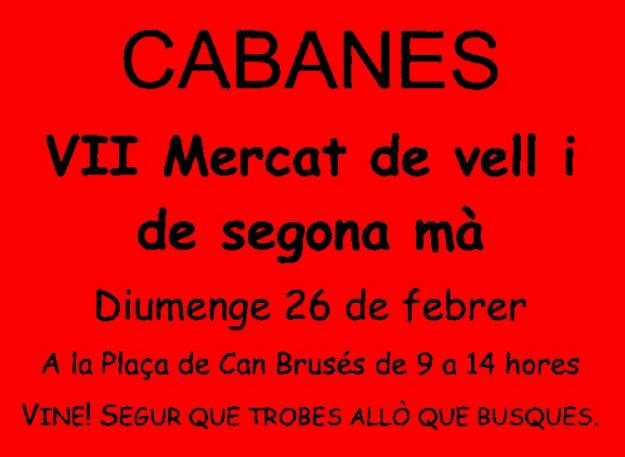 Mercat segona ma i coses velles a Cabanes-Girona