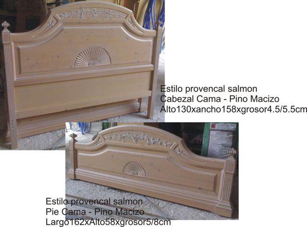 CAMA MATRIMONIO + 2 MESILLAS + 1 ESPEJO + 1 MESA + 4 SILLAS
